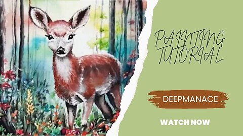 Painting Deer. Painting on Canvas. Easy Painting. Painting ideas. Painting videos