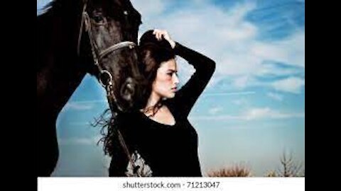 Hot girl with beautiful Horse 2022