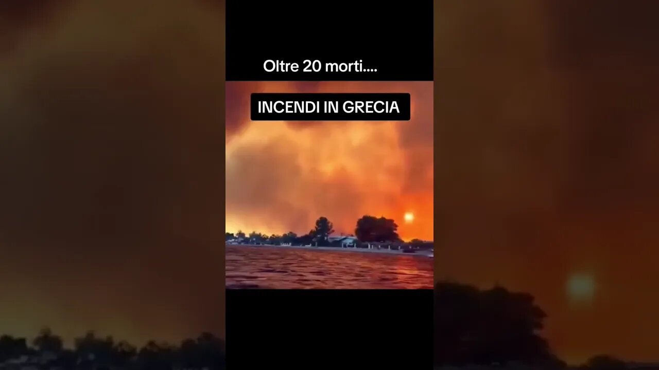 In Grecia il più vasto incendio di sempre in Europa: bruciati 81mila ettari, 20 morti #shorts