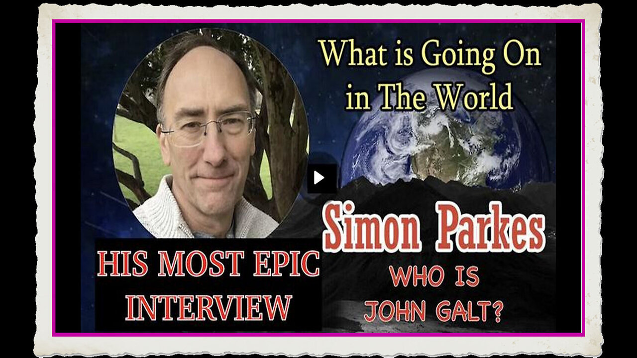 SIMON PARKES W MOVING FROM DARKNESS TO LIGHT. HOPE ABOUNDS AS WE MOVE FORWARD JGANON SGANON