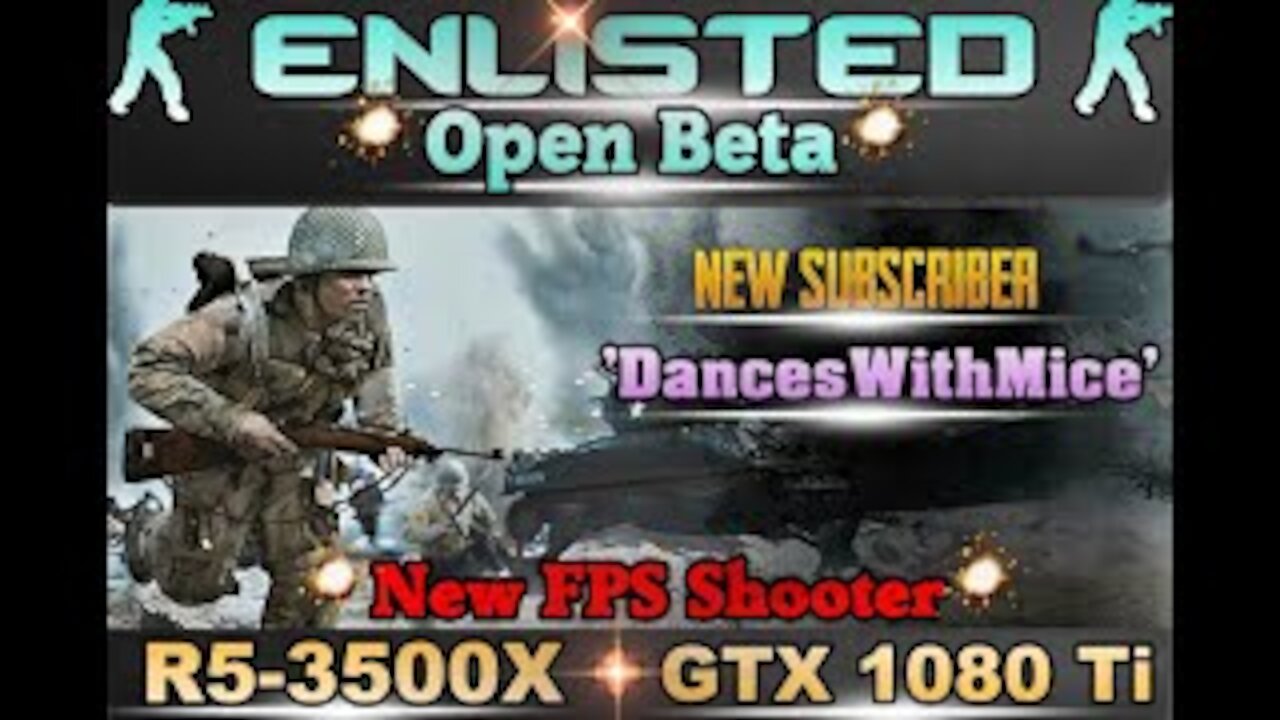 ENLISTED (Open Beta) 2K High 🔥 #Tech4Sale Demo 🔥 R5-3500X + GTX 1080 Ti 🔥 A Full MSI *Themed* Build