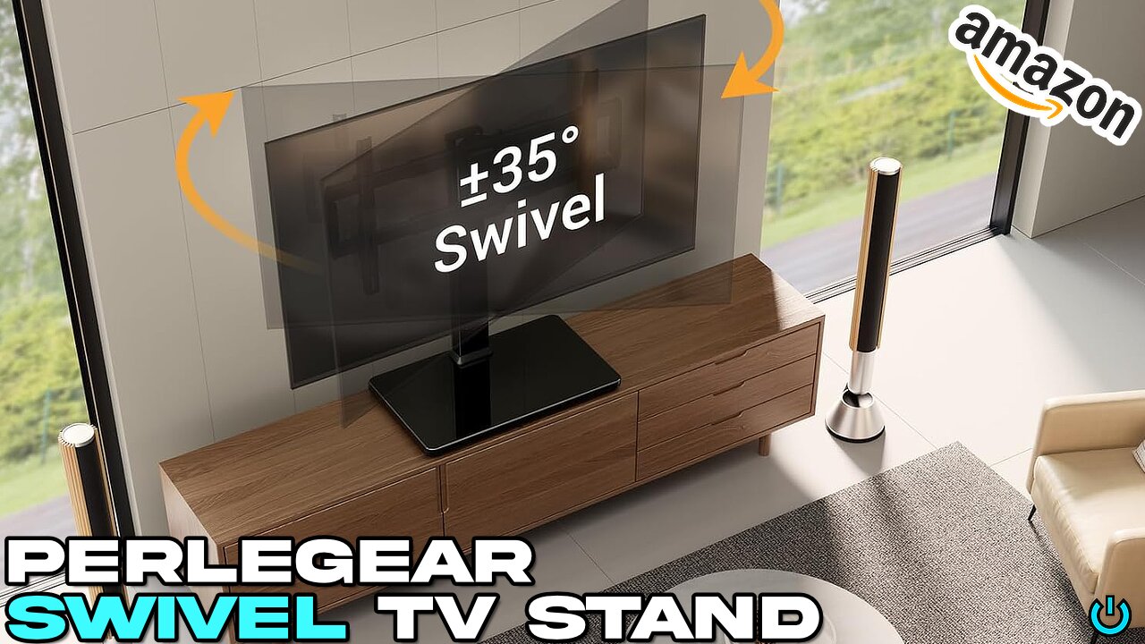 PerleGear Swivel TV Stand - Review and How to Assemble