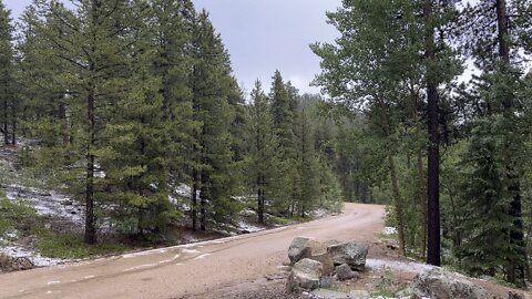 Raining in the mountains