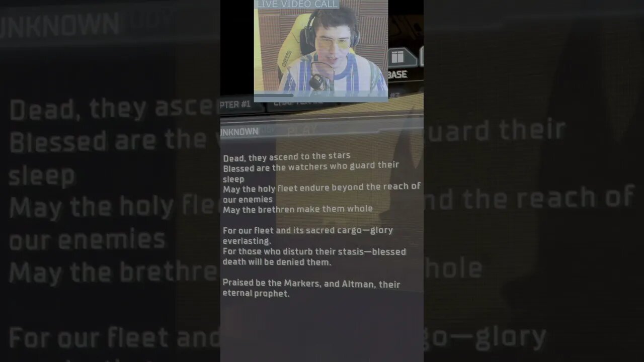 Secret/Haunted Text Log in - "Dead Space"