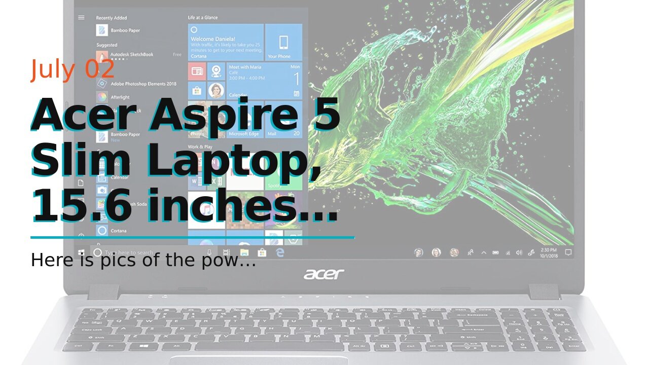 Acer Aspire 5 Slim Laptop, 15.6 inches Full HD IPS Display, AMD Ryzen 3 3200U, Vega 3 Graphics,...