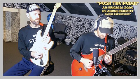 "Push The Pedal" an Original Song by Aaron Hallett Guitar Solo Excerpt