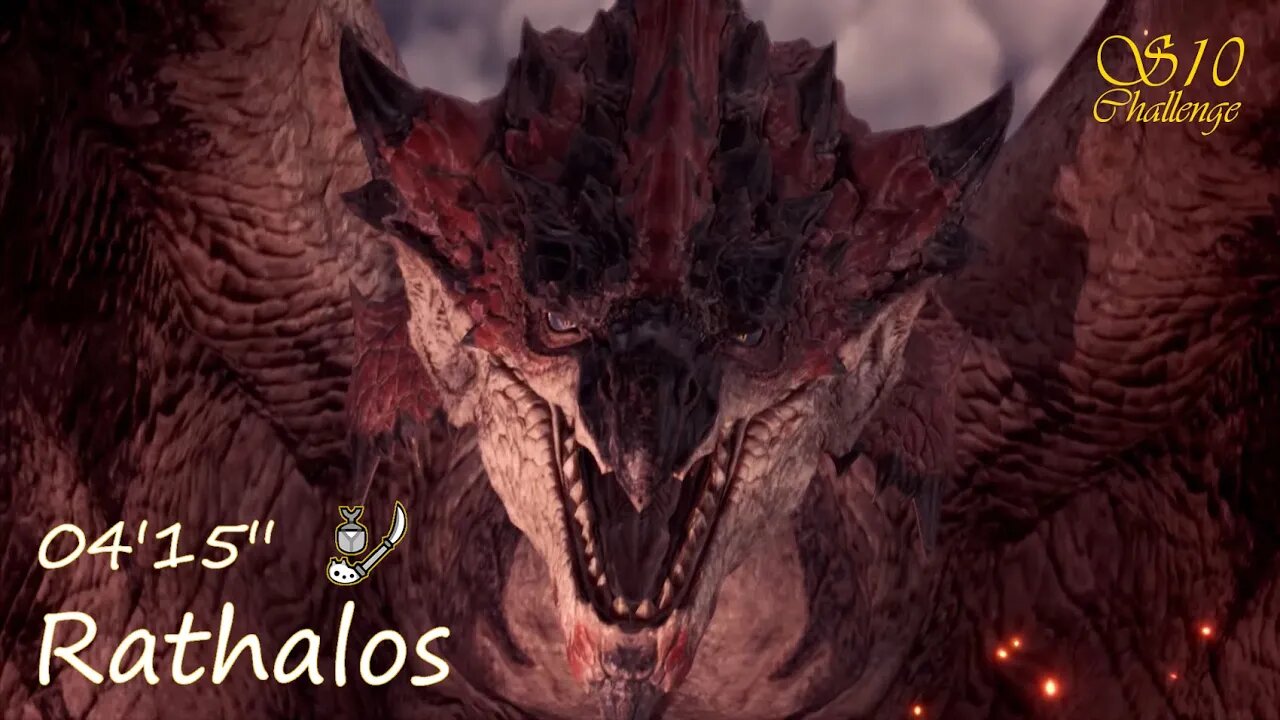 Rathalos (04'15'') | Insect Glaive | Monster Hunter World: Iceborne | "Sub 10 Challenge"