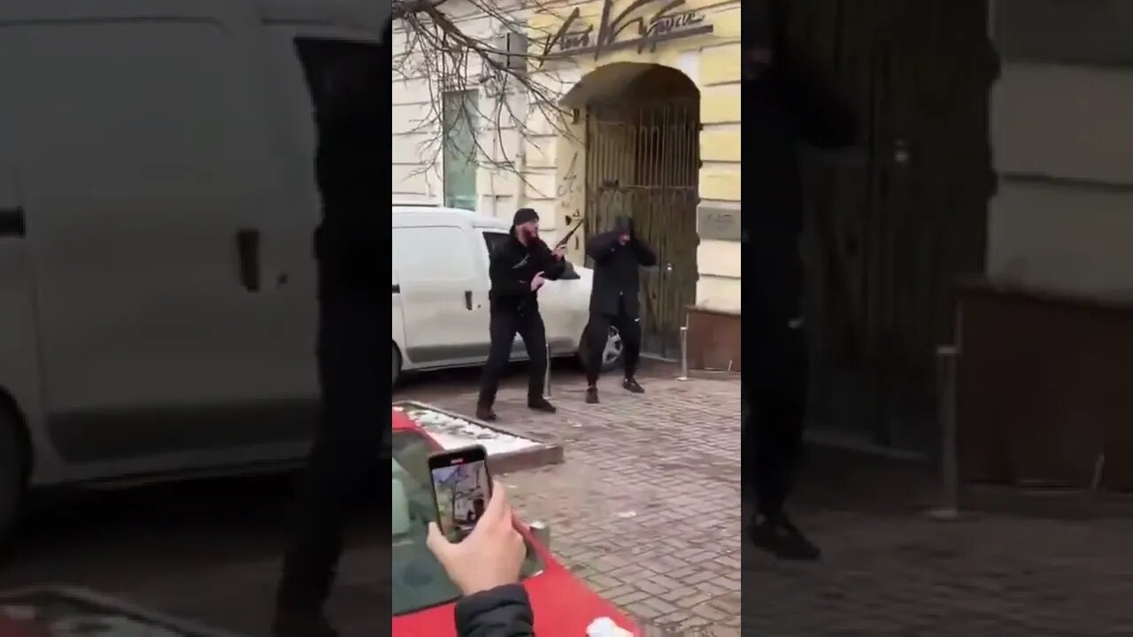 #KIEV: Gunman OPENS FIRE Near #Ukrainian Security Service HQ #shorts #russia