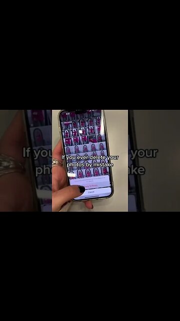 A little life hack for the iPhone: if you accidentally deleted photos from the Gallery...