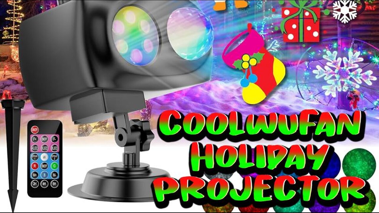 Coolwufan Holiday Projector