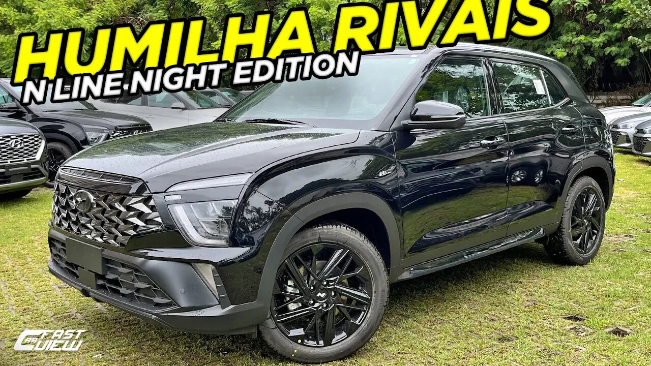NOVO HYUNDAI CRETA N LINE NIGHT EDITION 2024 MELHOR SUV COMPLETO COM ACC, TETO SOLAR E ESPORTIVIDADE