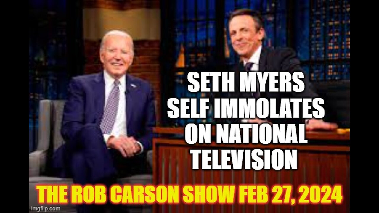 Seth Myers self-immolates his career with a scripted Biden appearance.