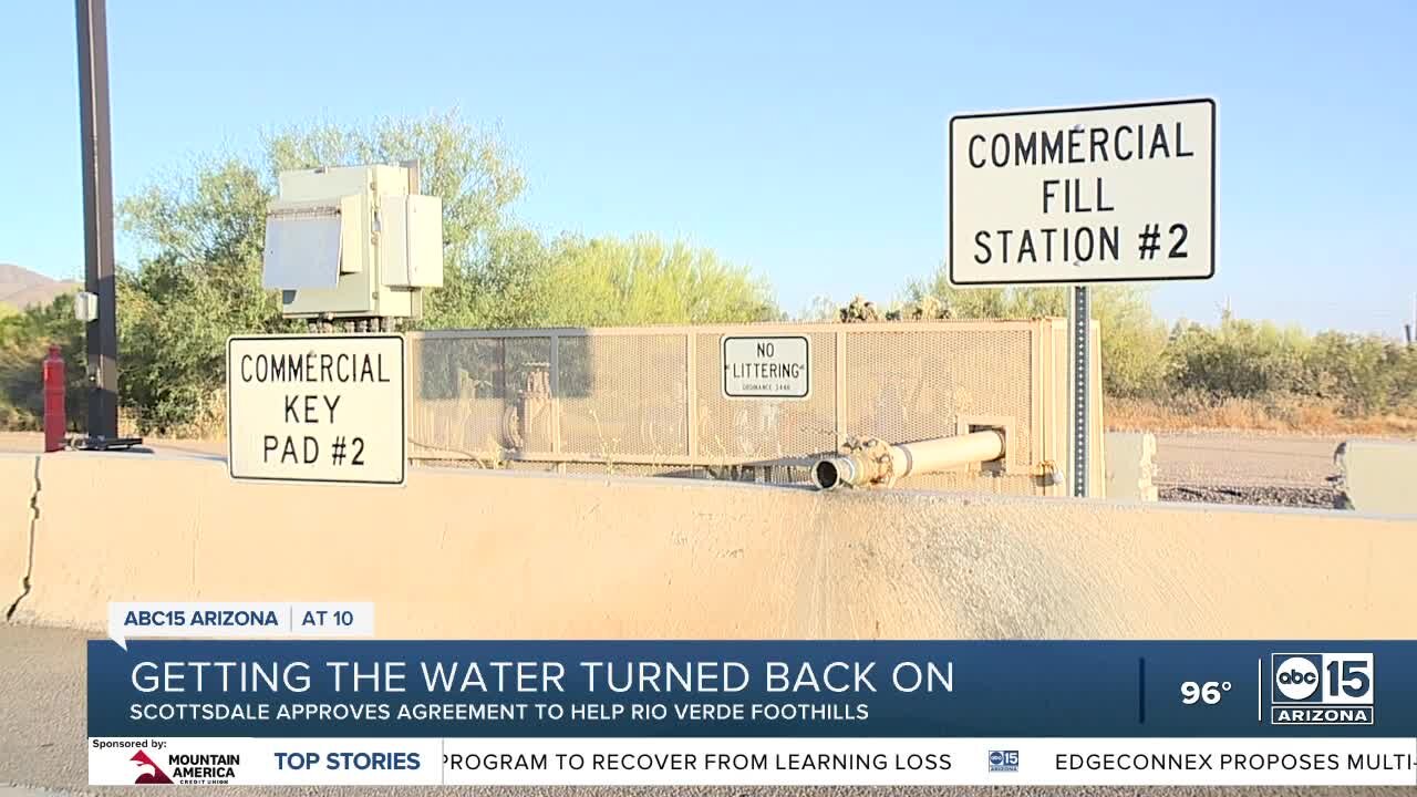 Water to be turned back on in Rio Verde Foothills