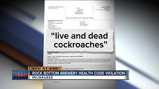 Rock Bottom Brewery closed for cockroaches