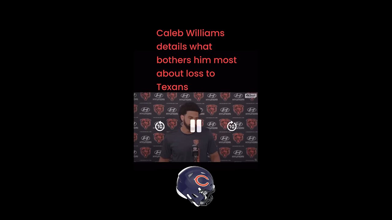 Caleb Williams details what bothers him most about loss to Texans #lioneyesports #sports #NFL #Bears