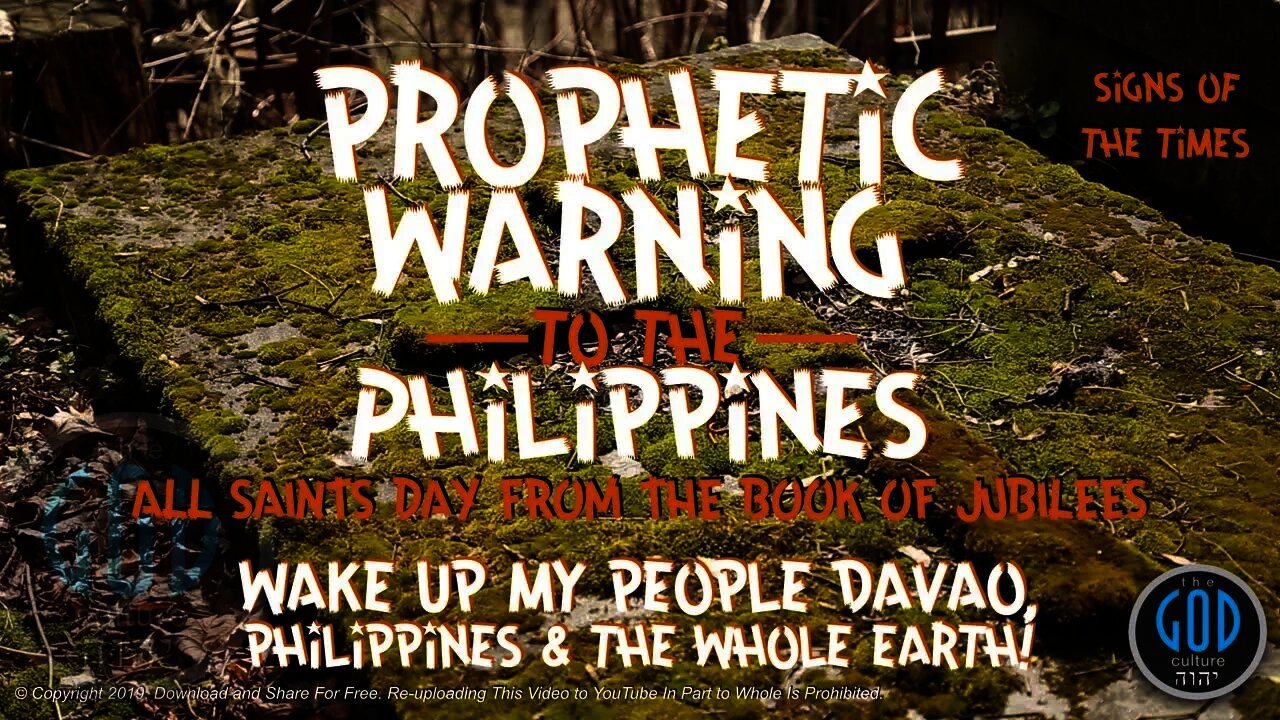 Prophetic Warning To Davao, Philippines and the Whole World! Why on All Saints Day?