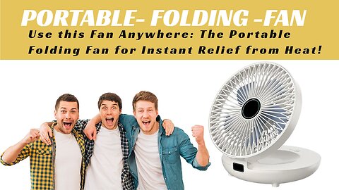 Use this Fan Anywhere: The Portable Folding Fan for Instant Relief from Heat!