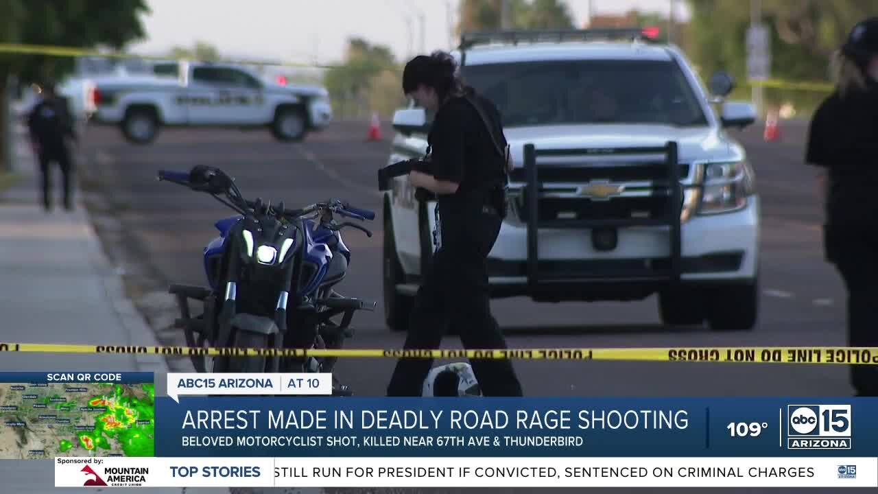 Arrest made after deadly road rage shooting in Glendale near 67th Ave and Thunderbird