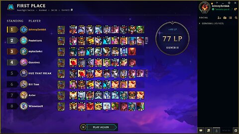 7 Eldritch for a win in ranked game of Teamfight Tactics