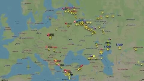 Russia Ukraine War: Famous animation of flights leaving Russia after Putin's mobilization #shorts