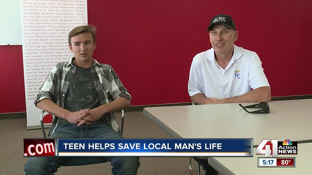Teen helps save local man's life