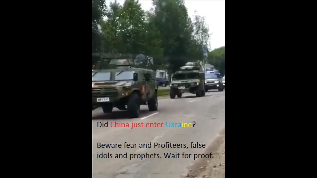 China enters Ukraine..my arse
