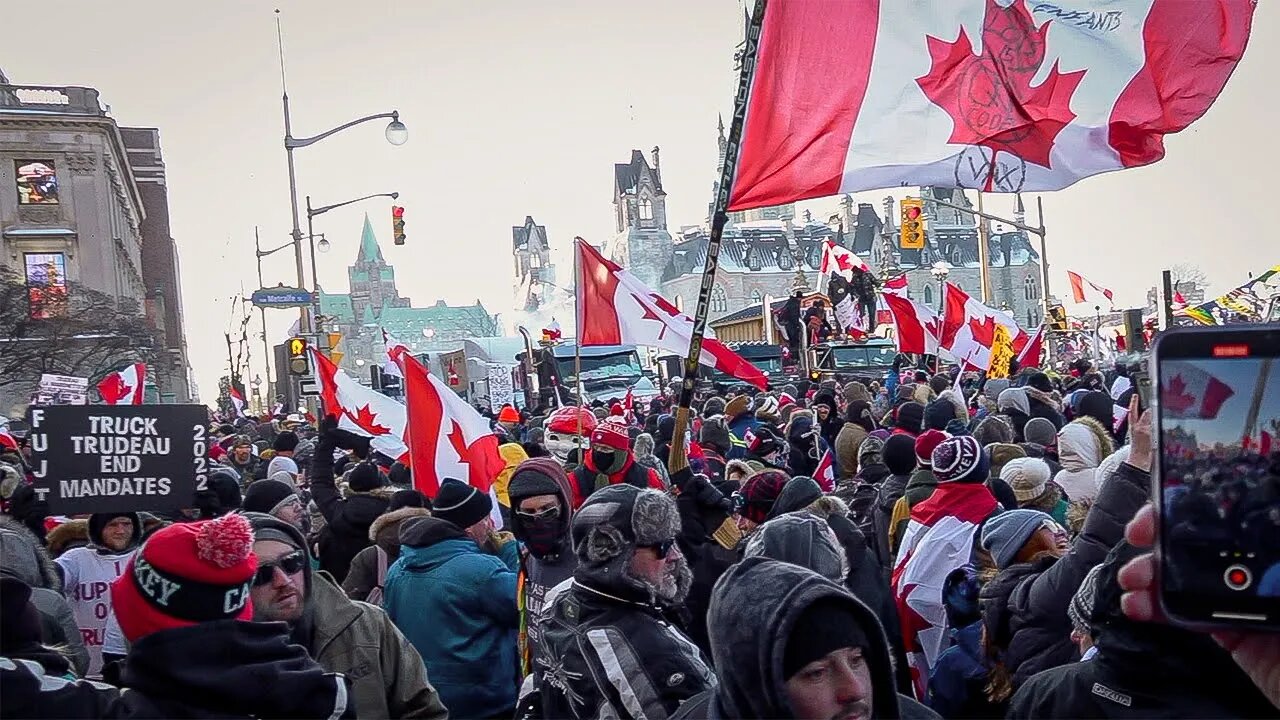 Freedom Convoy Ottawa ( MASSIVE Crowds ) Part 4