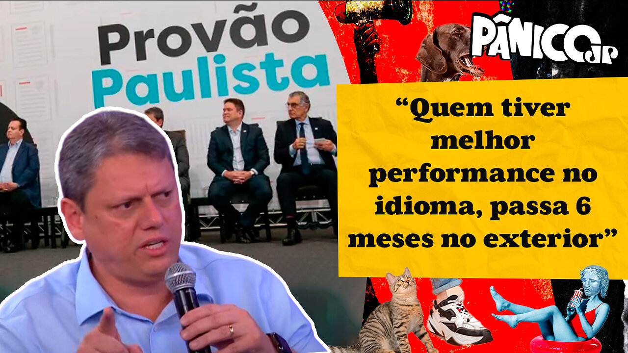 TARCÍSIO COMENTA PROVÃO PAULISTA E INTERCÂMBIO PARA ALUNOS DA REDE PÚBLICA