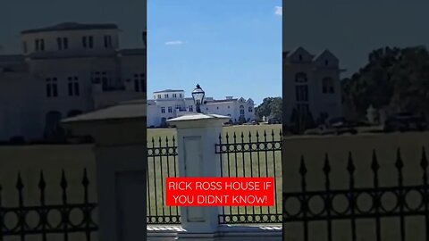 LOOK AT RICK ROSS HOUSE! #shorts