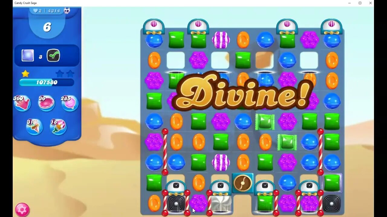 Candy Crush Level 4314 Talkthrough, 20 Moves 0 Boosters