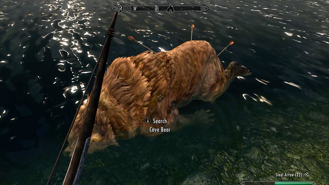 Hunting a Swimming Bear in Skyrim