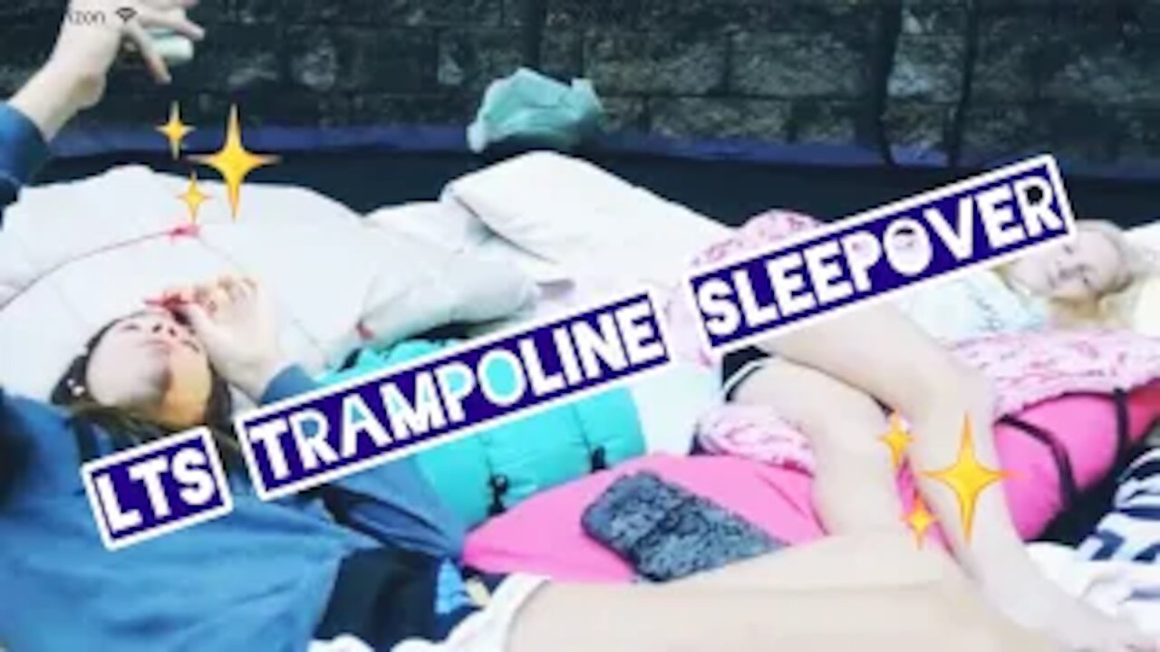 Trampoline Sleepover with the LTS!! *All-nighter attempt* | Gabby’s Gallery