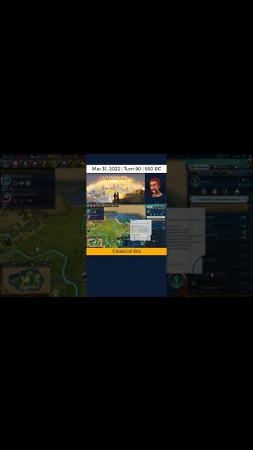 #oneturnadaychallenge #civ6 – Turn 90 - FEW ADJUSTMENTS! #shorts