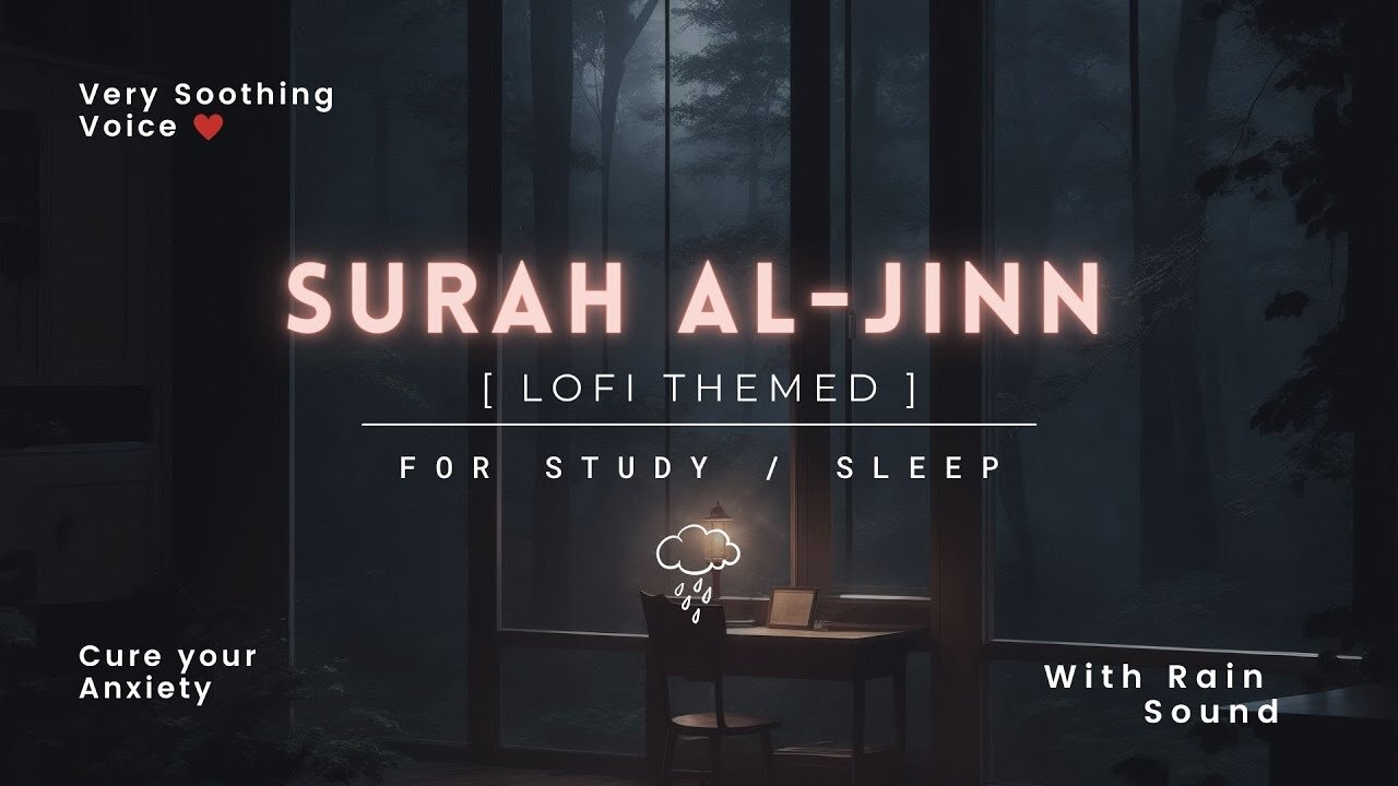 Cure Depression | Anxiety | Surah Al Jinn | Lofi Theme Quran Quran For SleepStudy Sessions