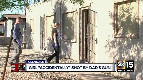 6-year-old girl accidentally shot by father at Glendale home, police say