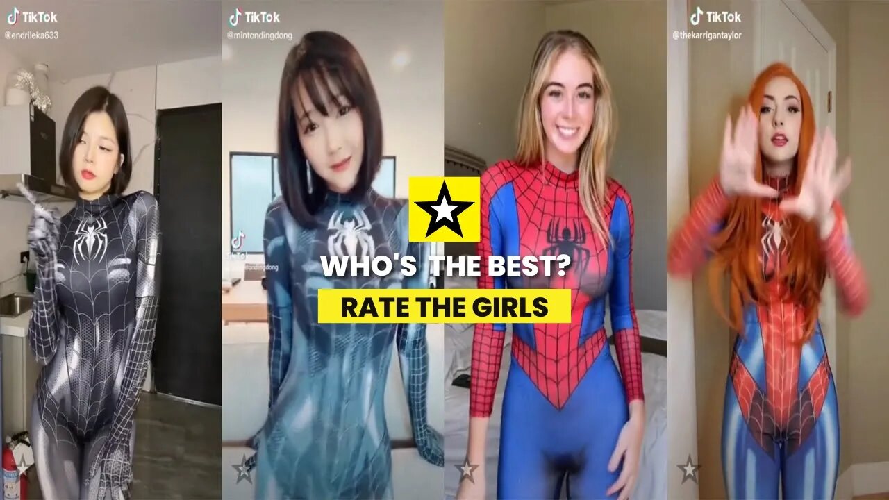 Rate the Girls: Best Venom vs Spiderman TikTok Cosplay Contest #1 🕷🕸 (Marvel)