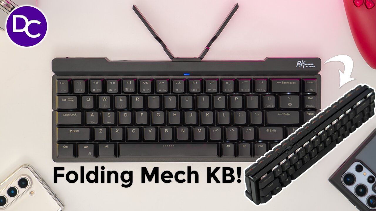 Royal Kludge F68 Folding Mech Keyboard - It Goes Anywhere! ⌨️