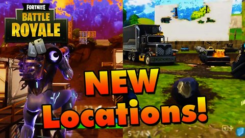 Fortnite SEASON 4 NEW LOCATIONS! - Dusty Divot & Risky Reels + Secret Spot!