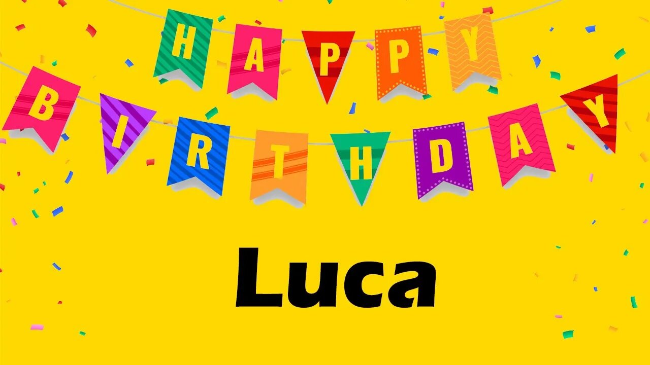 Happy Birthday to Luca - Birthday Wish From Birthday Bash