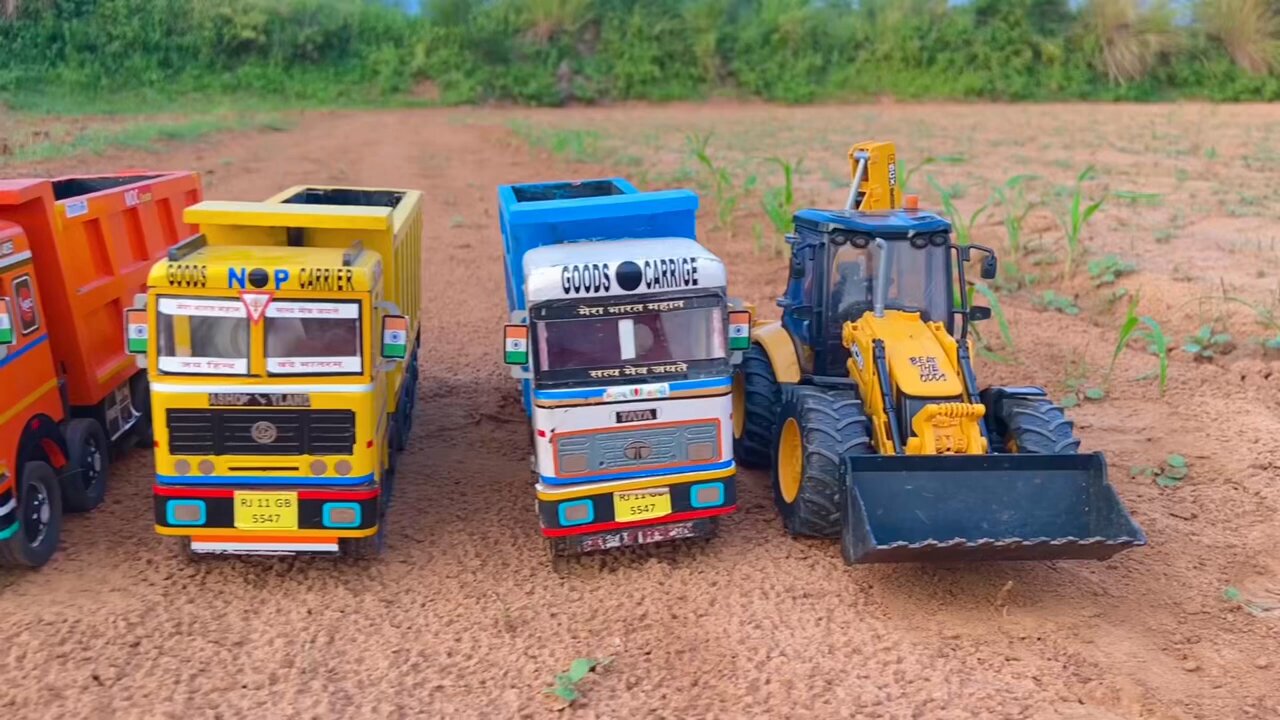 JCB TARCK DOJAR GADI TOY CARTOON