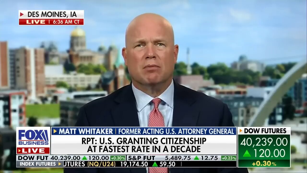 The terrorism warning lights are 'flashing red' right now: Matt Whitaker