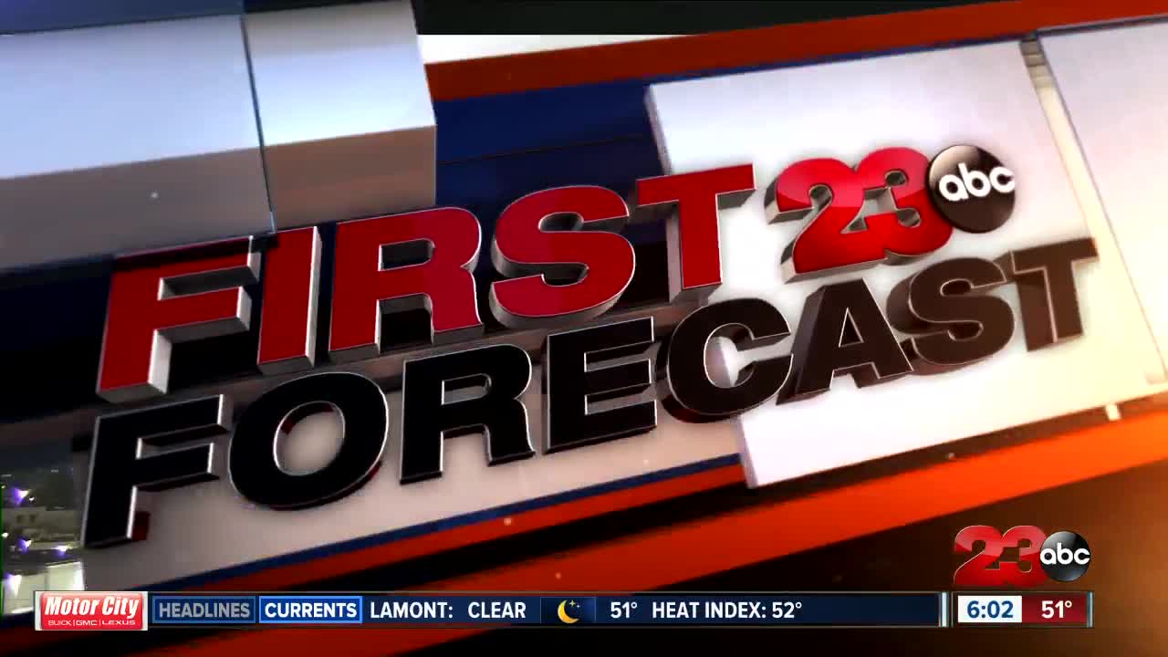Cooler temperatures and early morning fog are expected for the beginning of the week