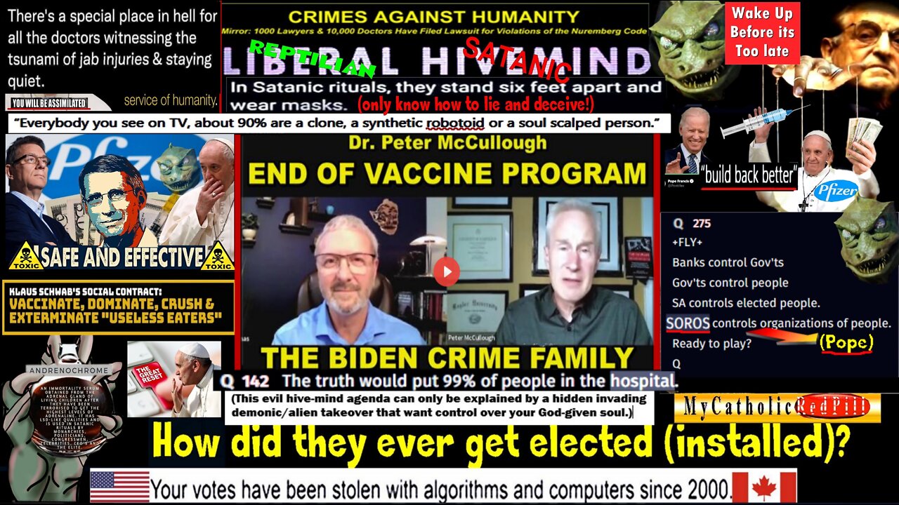 U.S. VACCINE PROGRAM IS VIRTUALLY OVER - THE BIDEN CRIME FAMILY