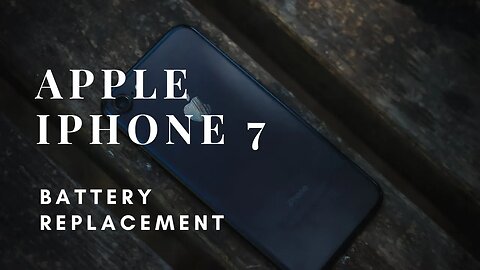 Apple Iphone 7, battery replacement, repair video