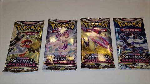 Opening Pokemon Sword & Shield Astral Radiance Booster Packs