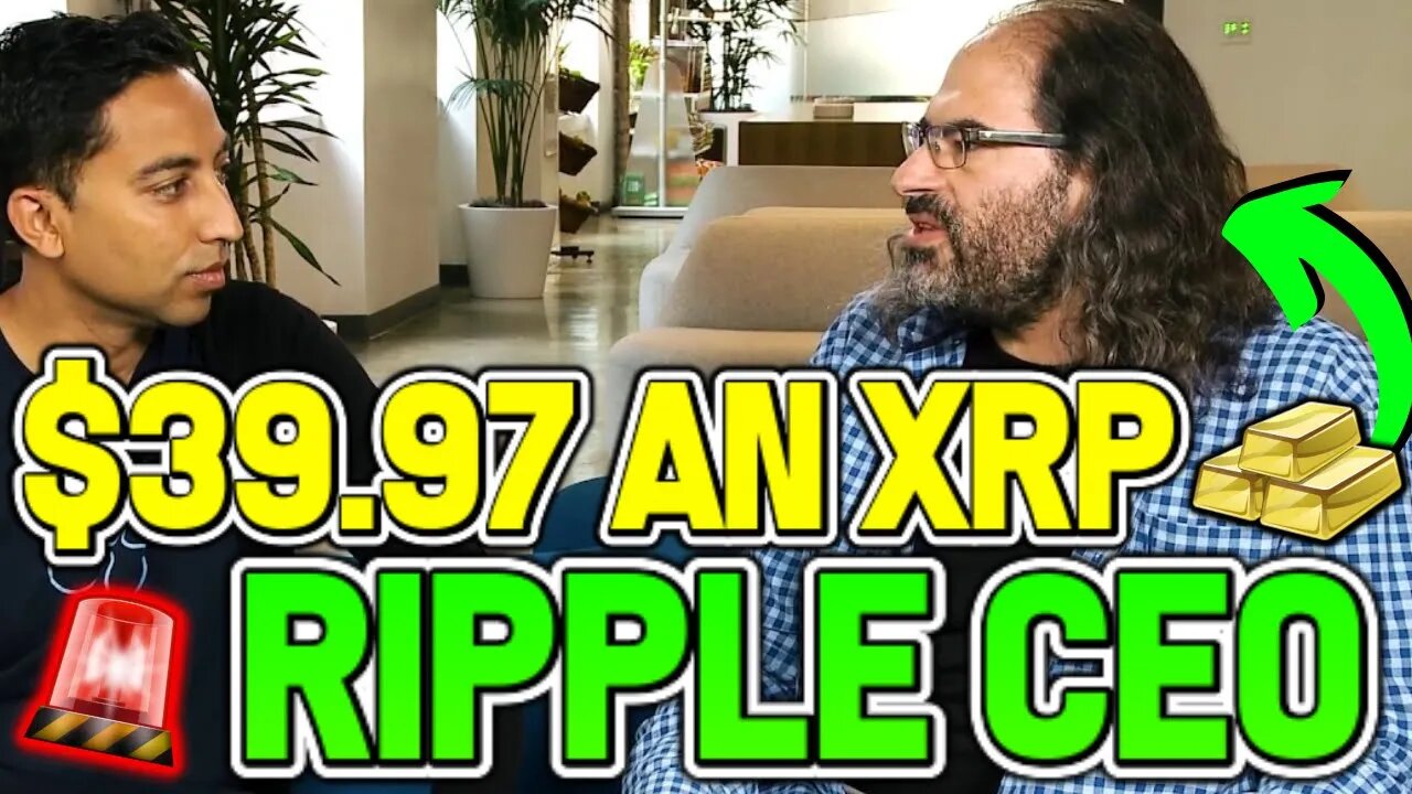 Ripple CEO Explains "XRP will be Backed by something better then GOLD" (MUST WATCH)