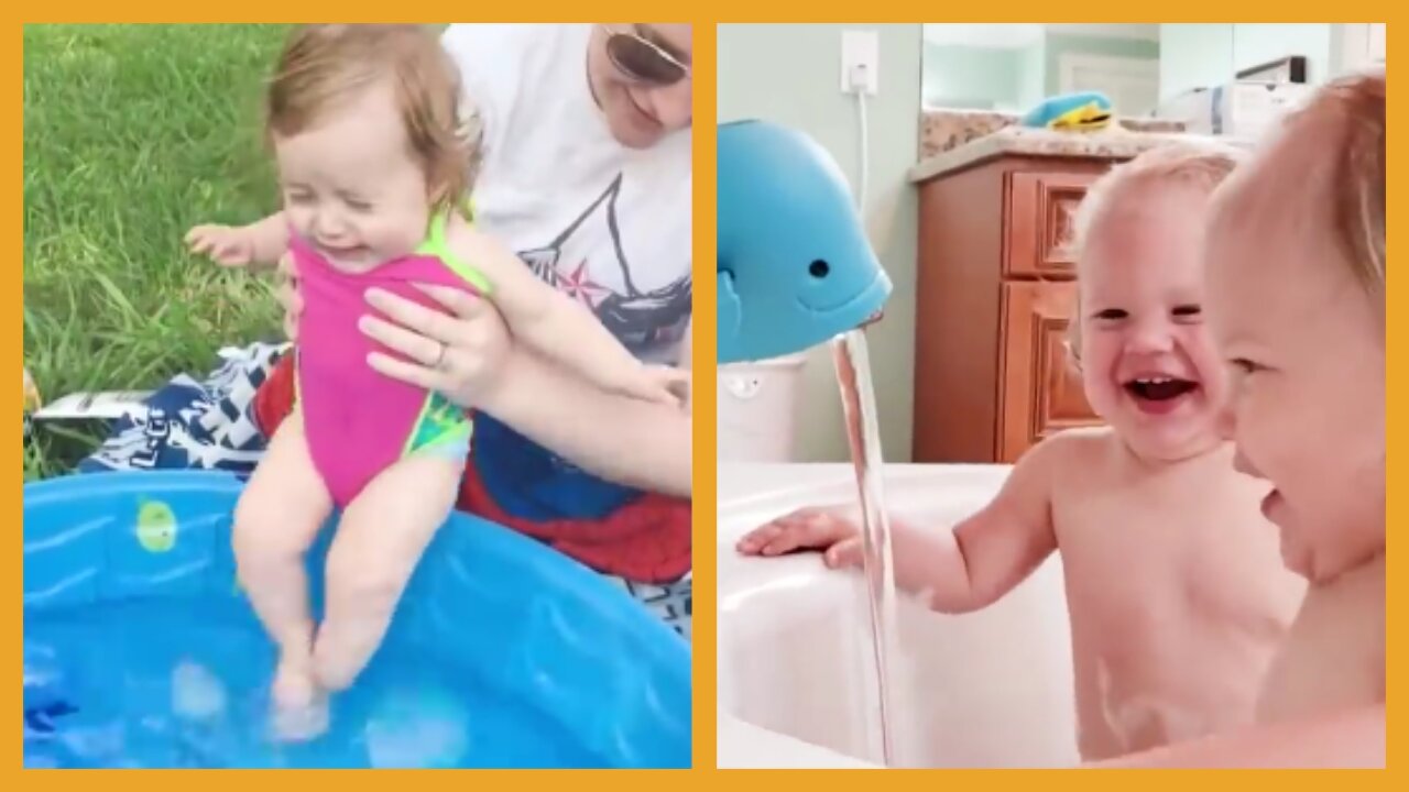 Funny Babies Playing With Water. Must Watch.