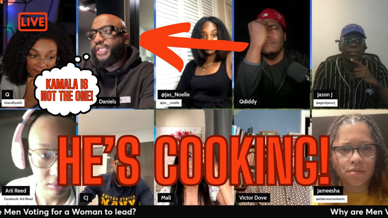 ANTON DANIELS Cooks FULL Panel! Should Women Vote In Kamala Harris?