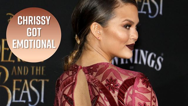 A teary Chrissy Teigen's special request to fans