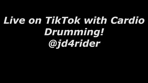 Karaoke and Drumming with @jd4rider LIVE on tiktok!